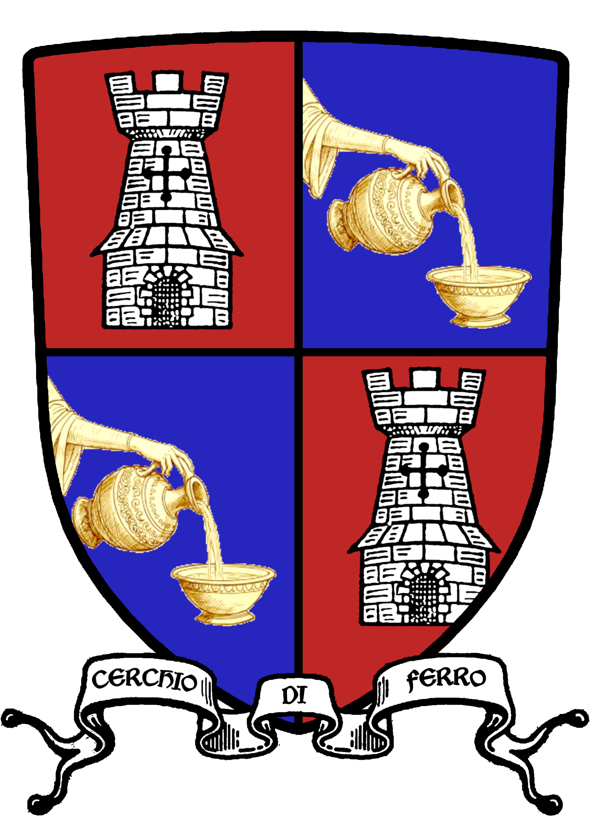 Logo della ASD IlCerchio di Ferro, scherma medievale